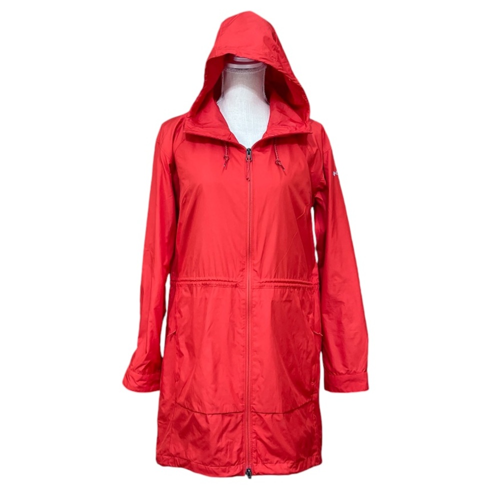 COLUMBIA Women’s Orangish Red Windbreaker Size Medium